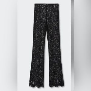 Camille x Mango black lace pants NWOT 6  SOLD OUT !!!